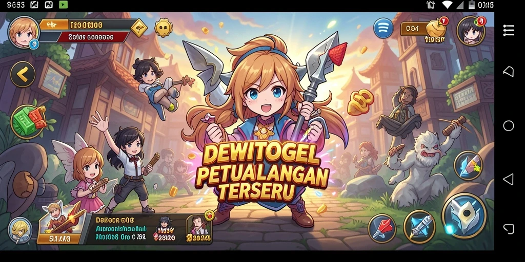 Tampilan gameplay DEWITOGEL yang penuh warna dan dinamis.