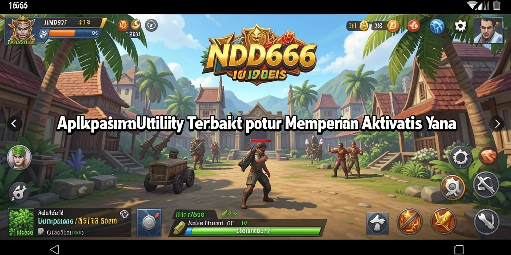 Tampilan utama IND666 dengan fitur-fitur Utility yang bermanfaat.