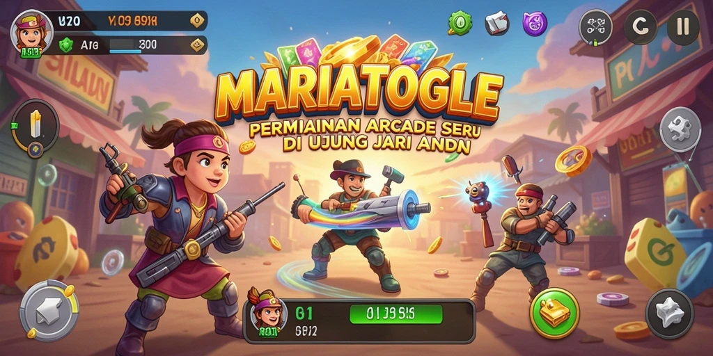 Tampilan gameplay intens dari MARIATOGEL yang penuh aksi.